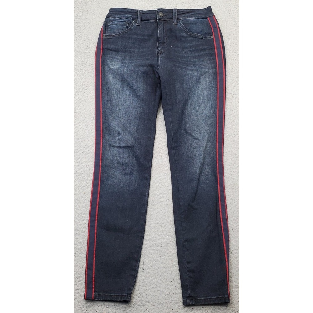 Mavi Skinny Jeans Womens 28 Denim Stretch Comfort Faded Boho Whiskered High-Rise